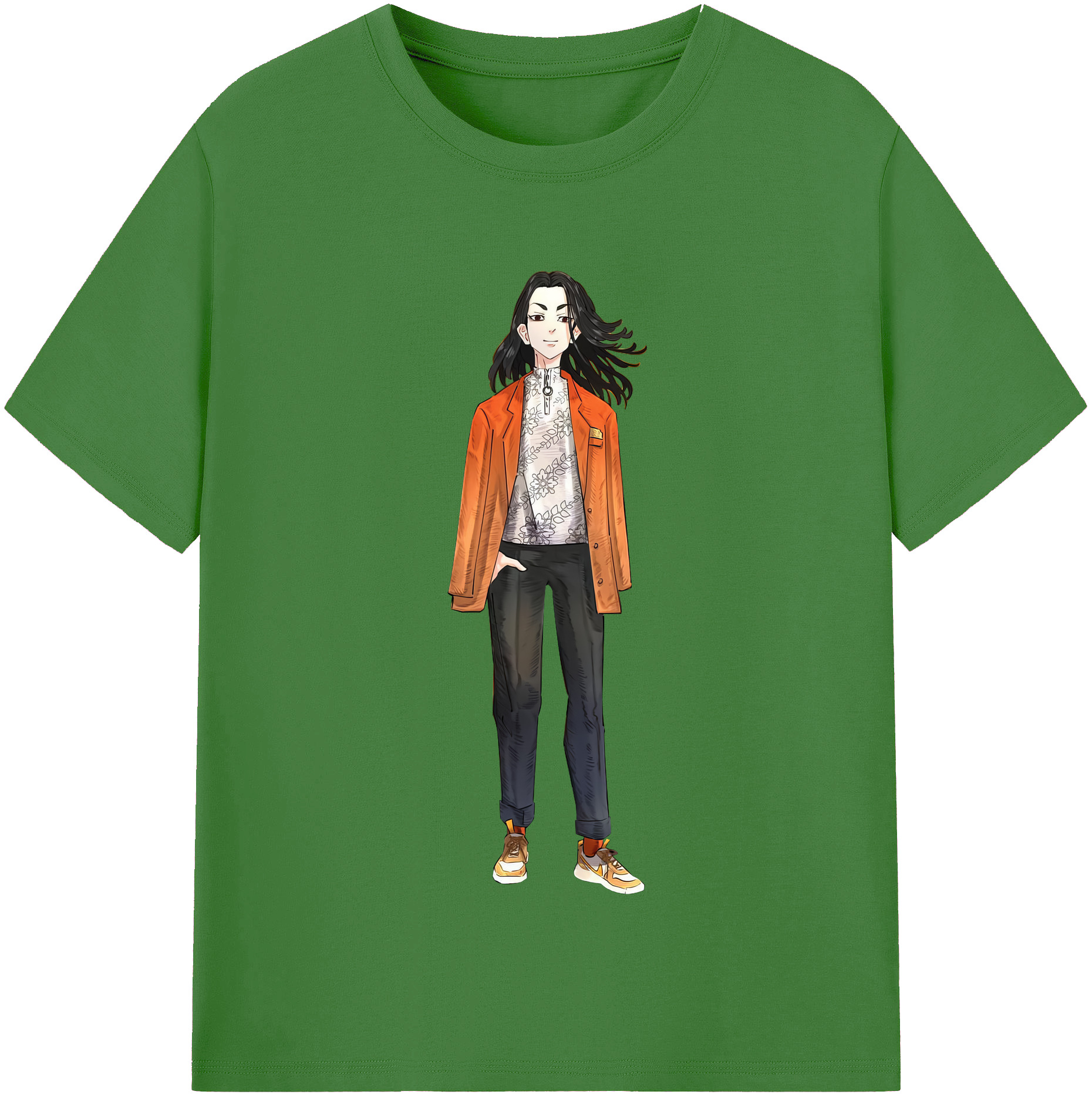 （画像用） 東京リベンジャーズ Tokyo Revengers レディースカジュアルプリントTシャツ（綿100％）